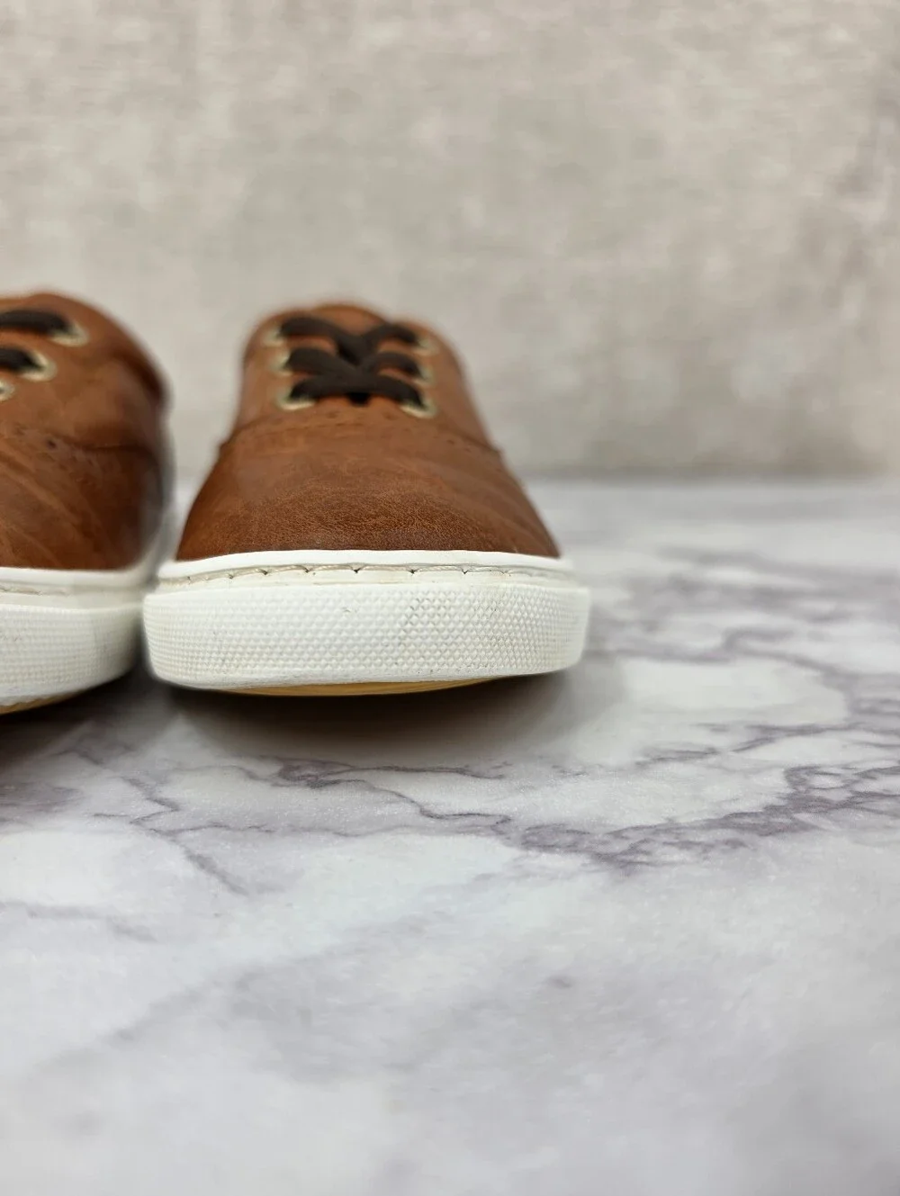 Old Navy Dressy Cognac Brown Brogues Sneakers Tennis Shoes Boys Toddler Size 11